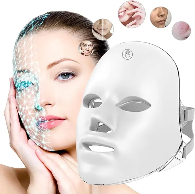 LED Facial Mask | Light Therapy Skin Rejuvenation & Acne Treatment Mask