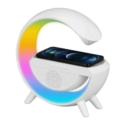 BT2301 Big G LED Wireless Charging Speaker | Multi-Function Atmosphere Lamp & Bluetooth Speaker
