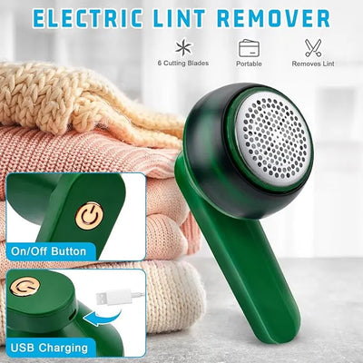Rechargeable Electric Lint Remover | Portable Fabric Shaver & Fuzz Remover for Clothes & Furniture