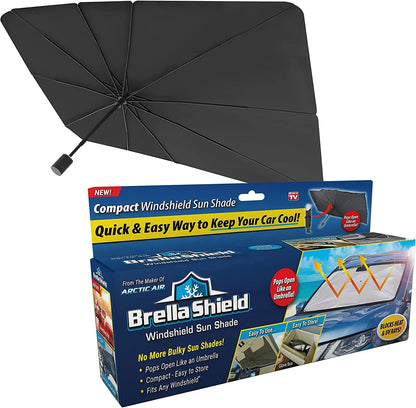Foldable Car Windshield Sun Shade Umbrella – UV Heat Blocker & Interior Protector