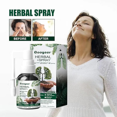 Googeer Herbal Lung Cleanse Mist | Natural Respiratory Support & Airway Cleansing Spray