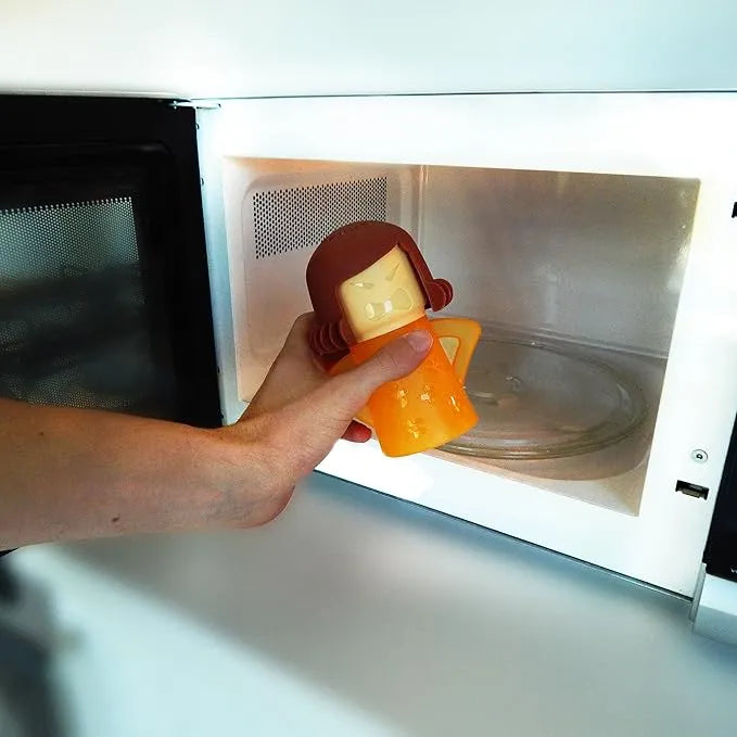 Angry Mama Microwave Cleaner | 5-Minute Steam Cleaner & Degreaser for Kitchen