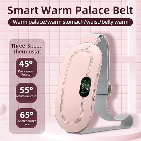 Menstrual Heating Pad & Smart Warm Palace Belt | Portable Waist & Belly Pain Relief Massager