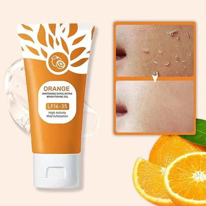 Orange Brightening Exfoliating Peeling Gel – Deep Cleansing & Glowing Skin Scrub