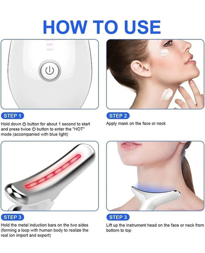 Anti Wrinkle Beauty Apparatus ✨💆‍♀️ | 4-in-1 Face & Neck Skincare Device