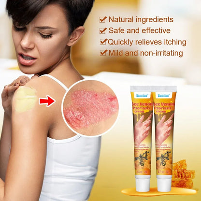 Sumifun Bee Venom Psoriasis & Eczema Relief Cream – Herbal Anti-Itch & Skin Repair Ointment (20g)