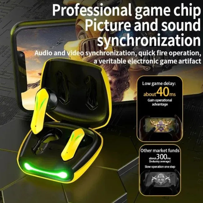 360° Stereo Gaming Wireless Earbuds 🎧⚡ | Bluetooth 5.0 Low Latency Earphones