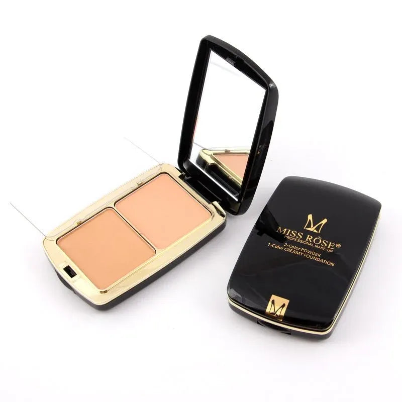 Miss Rose 2-in-1 Powder & Creamy Foundation | 24g Matte & Natural Makeup Compact