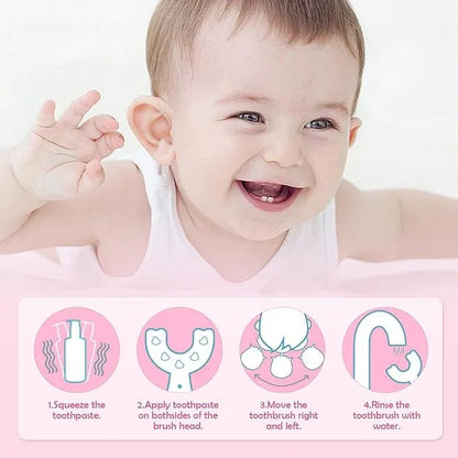 Children's U-Shaped Toothbrush | 360° Safe Silicone Oral Care Brush for Kids 2-12 Years