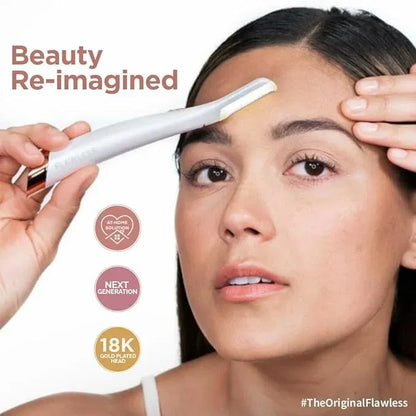 Flawless Facial Hair Remover & Dermaplaning Tool 🍑✨ | Exfoliating Peach Fuzz Remover