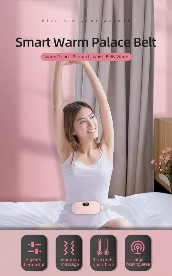 Menstrual Heating Pad & Smart Warm Palace Belt | Portable Waist & Belly Pain Relief Massager