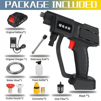 Cordless Car Pressure Washer | 24V Portable High-Pressure Water Gun & Cleaning Tool