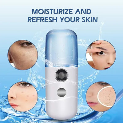 Portable Nano Mist Sprayer – 30ml USB Rechargeable Facial Misting Device