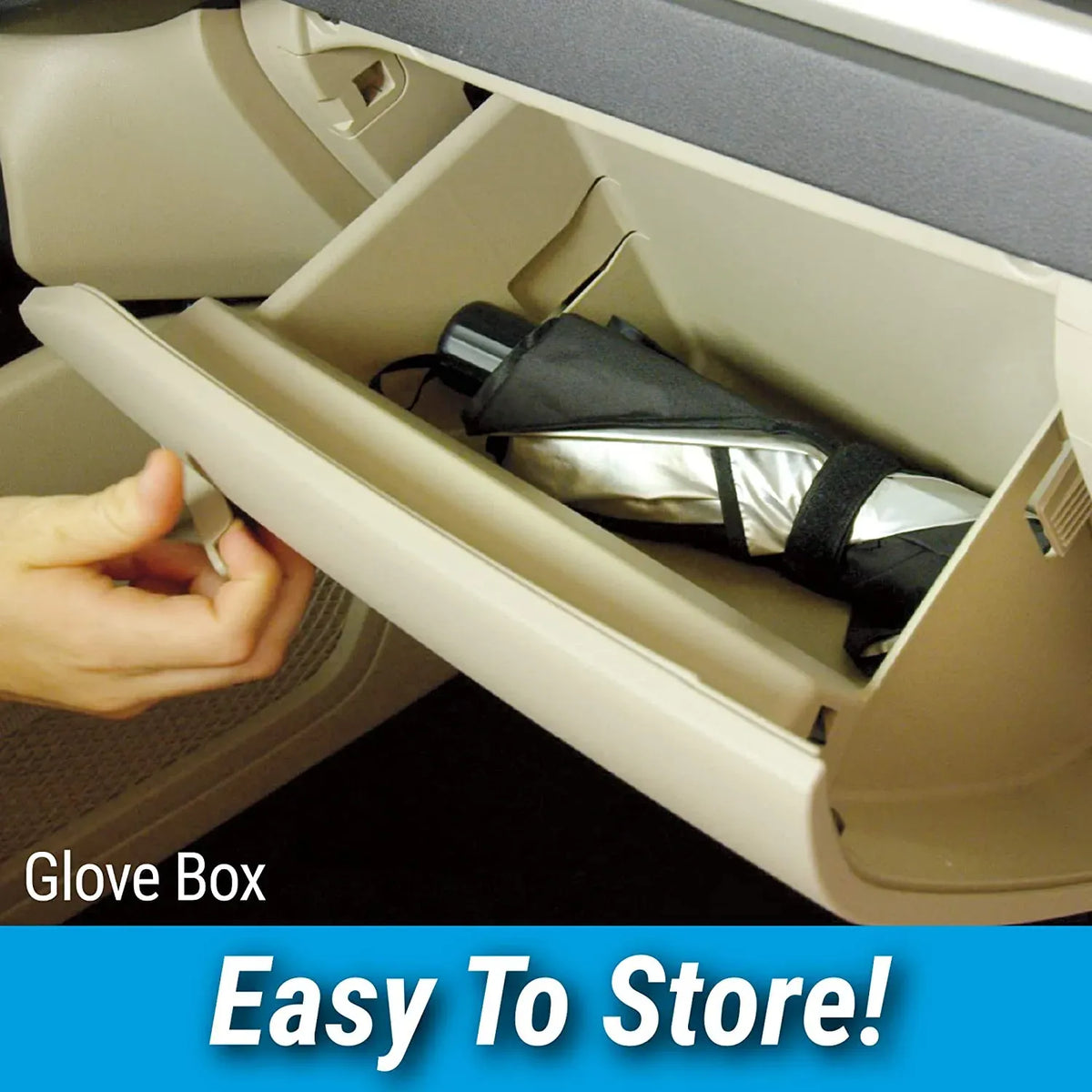 Foldable Car Windshield Sun Shade Umbrella – UV Heat Blocker & Interior Protector