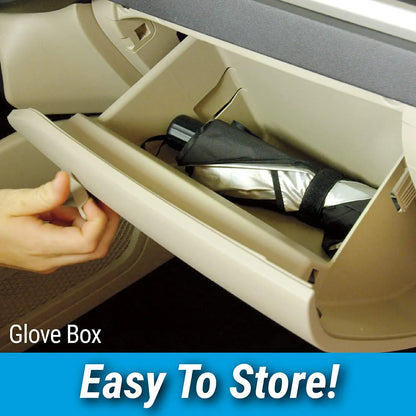 Foldable Car Windshield Sun Shade Umbrella – UV Heat Blocker & Interior Protector