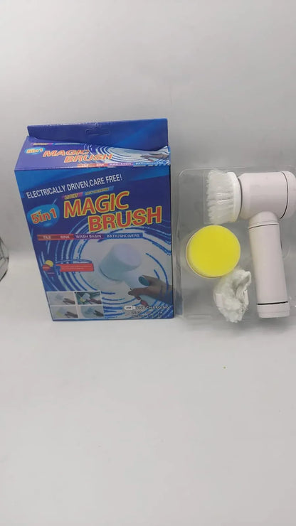 5-in-1 Magic Electric Cleaning Brush | Cordless Household Scrubber for Kitchen & Bathroom