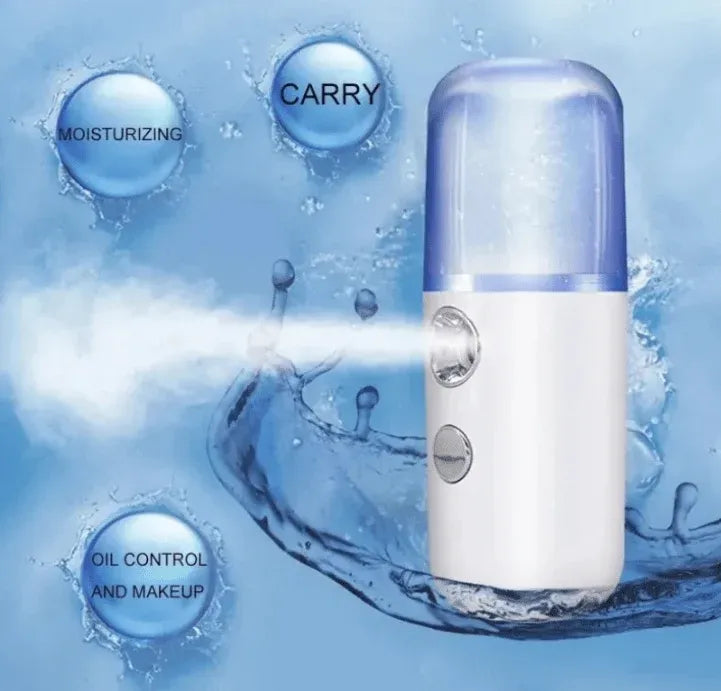 Portable Nano Mist Sprayer – 30ml USB Rechargeable Facial Misting Device