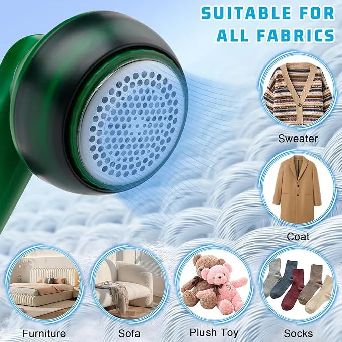 Rechargeable Electric Lint Remover | Portable Fabric Shaver & Fuzz Remover for Clothes & Furniture