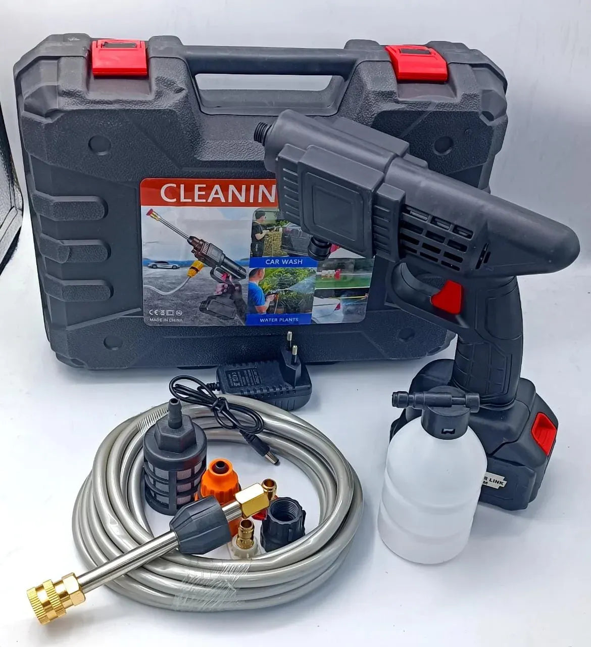 Cordless Car Pressure Washer | 24V Portable High-Pressure Water Gun & Cleaning Tool