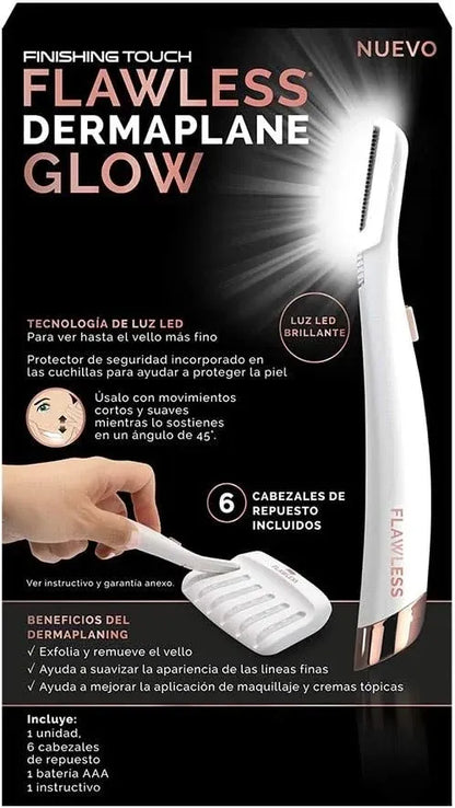 Flawless Facial Hair Remover & Dermaplaning Tool 🍑✨ | Exfoliating Peach Fuzz Remover
