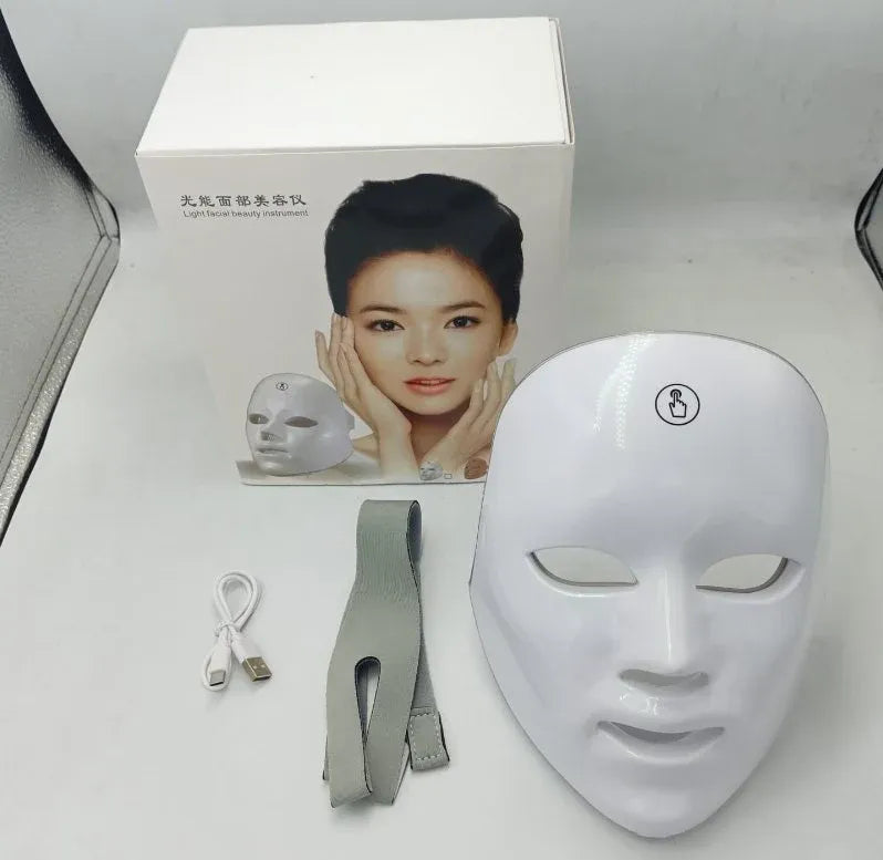 LED Facial Mask | Light Therapy Skin Rejuvenation & Acne Treatment Mask
