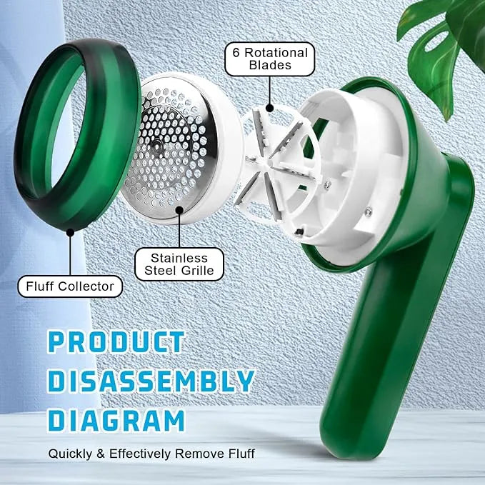 Rechargeable Electric Lint Remover | Portable Fabric Shaver & Fuzz Remover for Clothes & Furniture