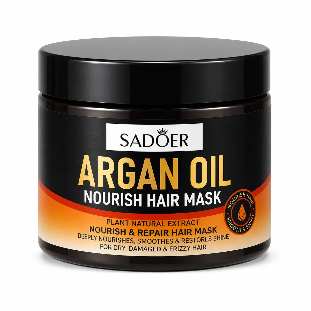 SADOER Argan Oil Nourish Hair Mask | Deep Conditioning & Repair Treatment for Dry, Damaged & Frizzy Hair