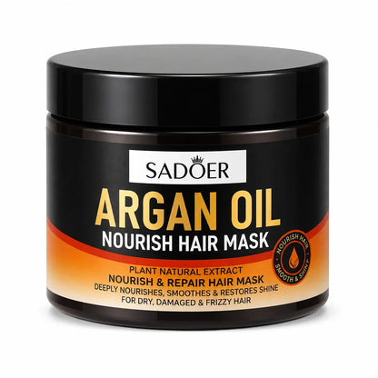 SADOER Argan Oil Nourish Hair Mask | Deep Conditioning & Repair Treatment for Dry, Damaged & Frizzy Hair