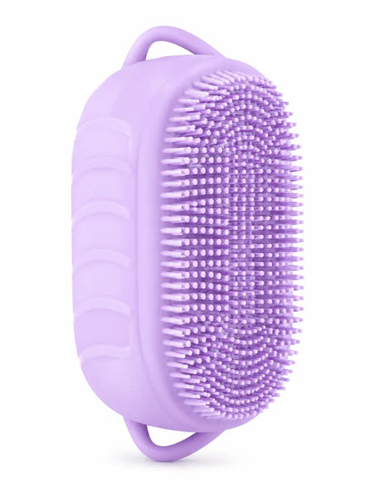 Silicone Body Scrubber | Dual-Handle Soft Bristle Bath & Exfoliating Brush