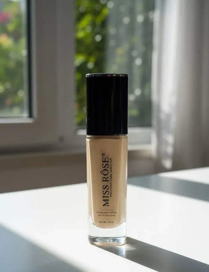 Miss Rose Moisturizing Flawless Liquid Foundation – 30ml | Long-Lasting Matte Liquid Base