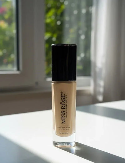 Miss Rose Moisturizing Flawless Liquid Foundation – 30ml | Long-Lasting Matte Liquid Base