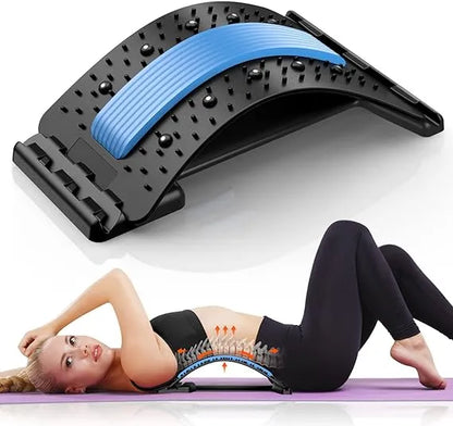 Upgrade Back Stretcher & Spinal Deck | Adjustable Lumbar Support & Pain Relief Device