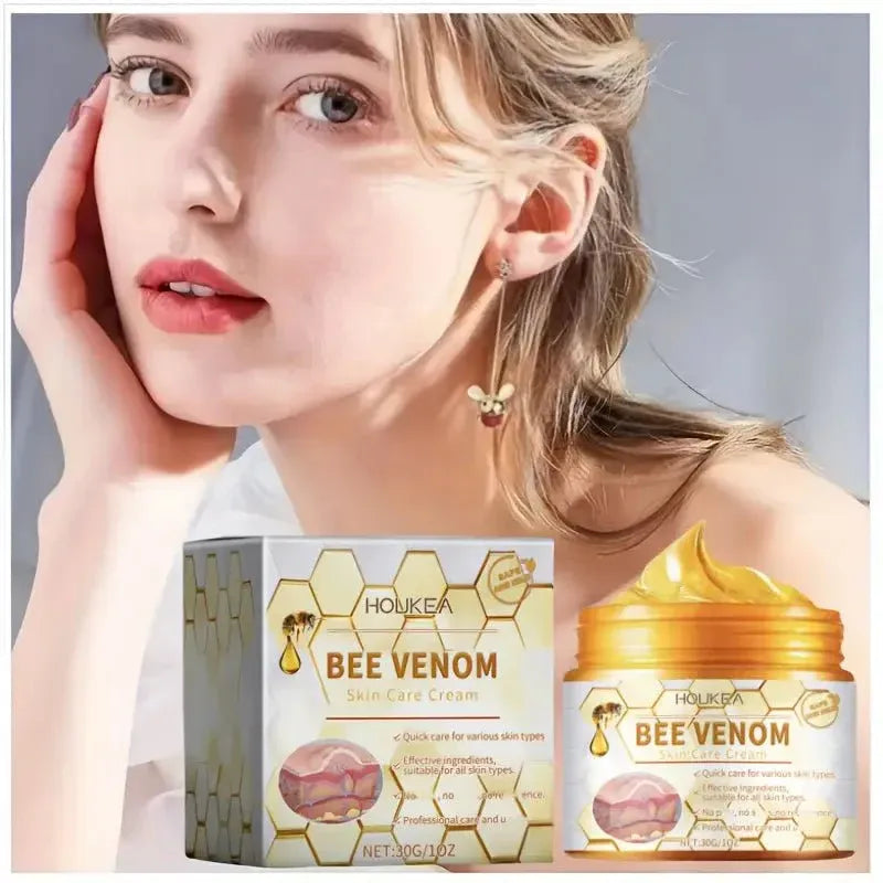 HOUKEA Bee Venom Skin Care Cream | Anti-Aging & Rejuvenating Daily Moisturizer for All Skin Types